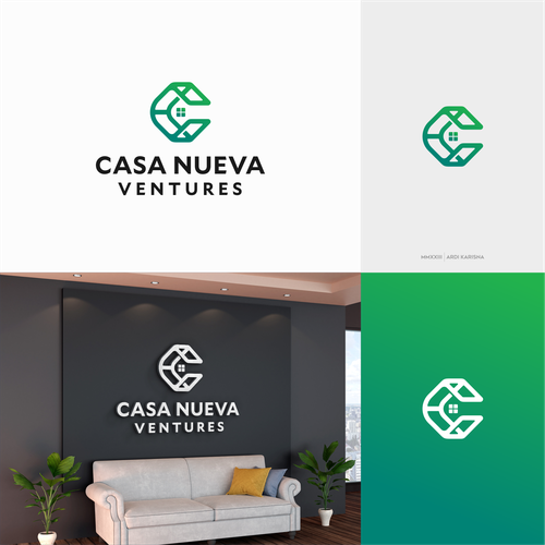 Real estate investing logo symbolizing growth Design by Ardi Karisna
