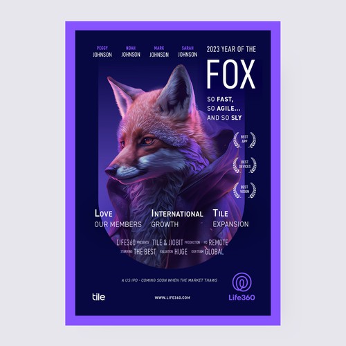 Design di Life360 2023 Year of the Fox Poster di ashous™