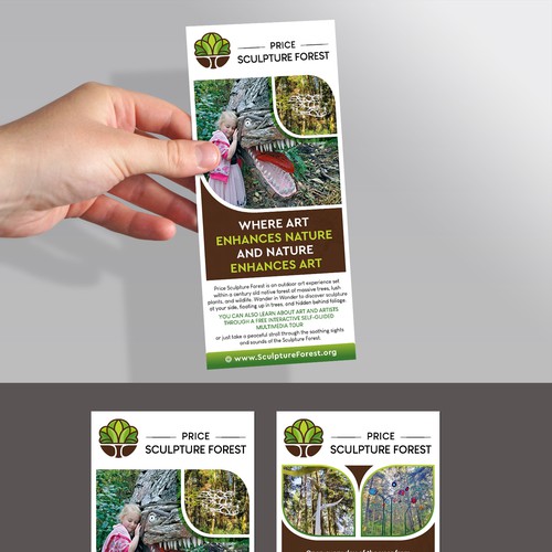 Enticing Rack Card for Unique and Fun Sculpture Park Nature Preserve Design by Krishna Arts
