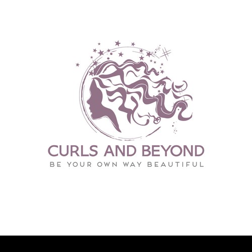 Logo for curly hair brand Diseño de Ava N Garda