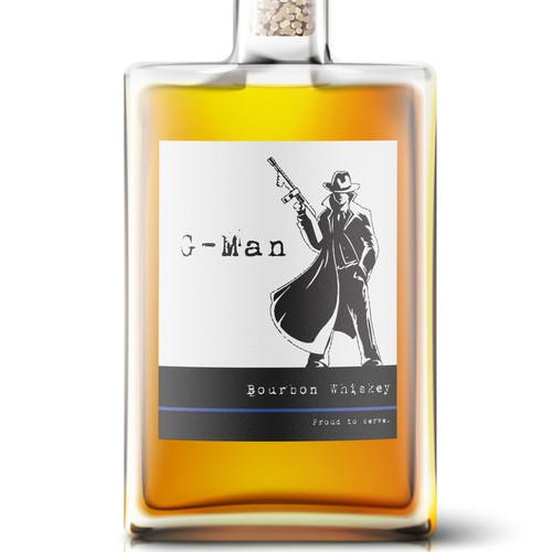 G-Man Whiskey Is seeking a distinctive design for our new brand. Design by Windmill Designer™