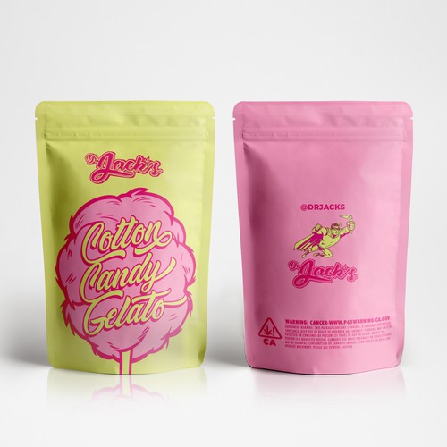 Designs Cotton Candy gelato cannabis bag Product packaging contest