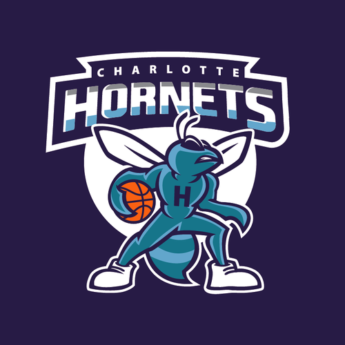 Community Contest: Create a logo for the revamped Charlotte Hornets! Design by Shmart Studio