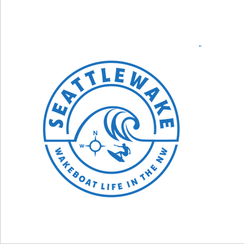 NEW logo for seattlewake -  wakesurfing logo Design by rehan20