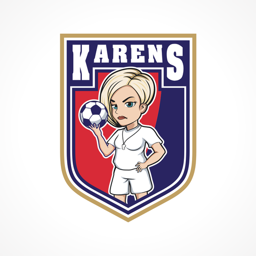 Fun creative logo for a teenage girls soccer team Design by JDL's