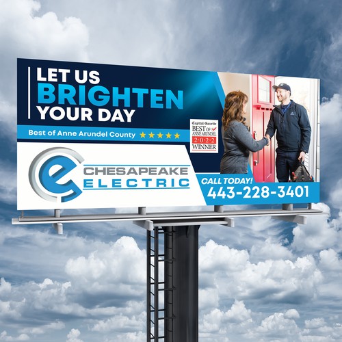 Chesapeake Electric Billboard Design by SoftSkills