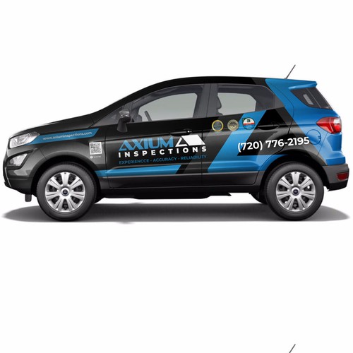 Partial Wrap For Black 2020 Ford EcoSport Design by Bogi_Graphics