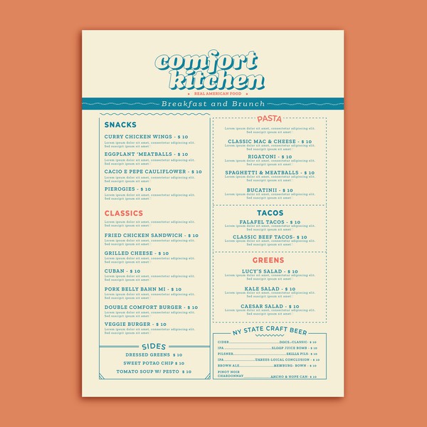 Design by Etterisc titled "Menu Design"