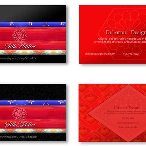 New logo and business card wanted for SilkAddict Réalisé par Darkrose