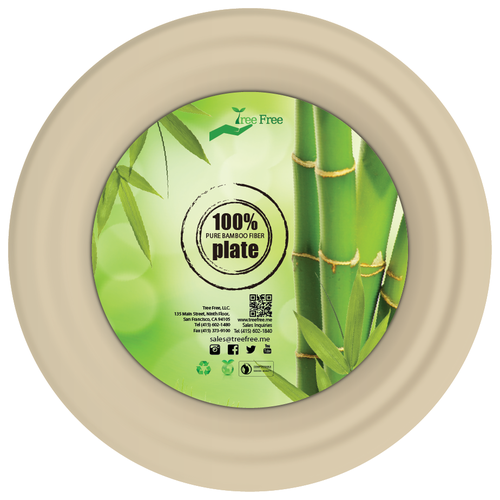Package design needed for bamboo disposable plates Product packaging