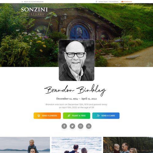 Obituary Page Design, help a family memorialize their loved one Design by Solomia