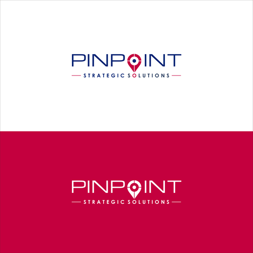 technical business consulting logo showing expertise for PINPOINTing the right problem to solve. Design by Efi*