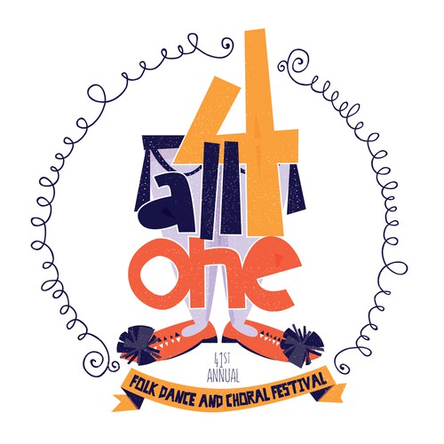 Greek Folk Dance and Choral Festival Annual Logo Design by Cheryl Francis