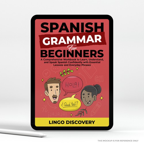Sophisticated Spanish Grammar for Beginners Cover Design by Shreya007⭐