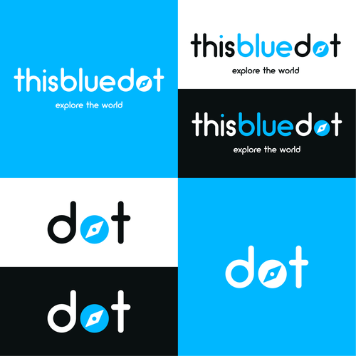 Design Logo for our new travel blog This Blue Dot - thisbluedot.com Design by Runic Pixel