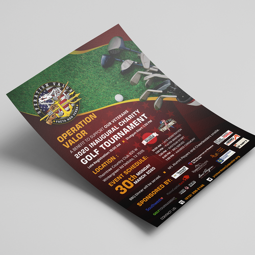 FLYER - Veteran's Charity Golf Tournament Design by Bulls EYE