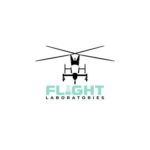 Helicopter logo for an aviation company Design by fier