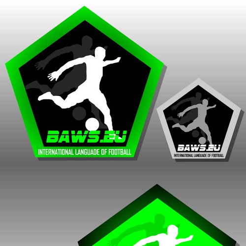 Global football (soccer) logo - baws.eu Design by samivo