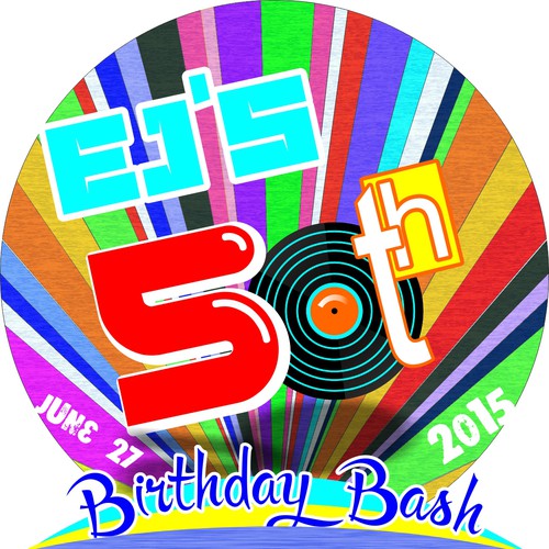 We need a logo for my friend EJ's 50th birthday bash Design by KDana