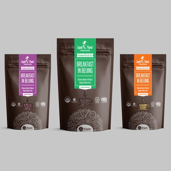 Packaging design for Premium, Organic Tea Packaging - Contest Winner