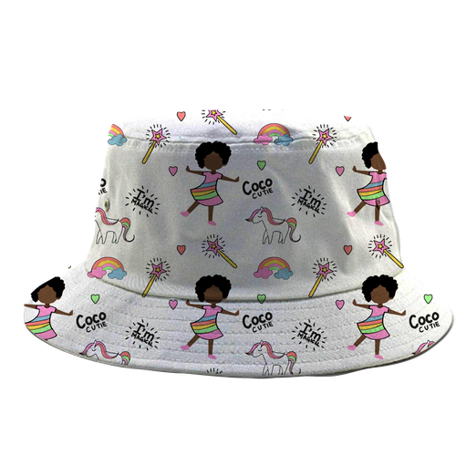 Bucket Hat Designs for Girls (black culture theme) Design by ash00 Designs