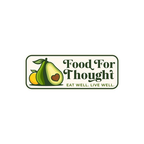 Fresh, Playful Island-Inspired Logo for Food For Thought – Organic Café & Market in the Florida Keys Design by norzone