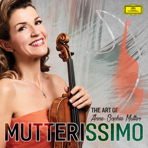 Illustrate the cover for Anne Sophie Mutter’s new album Design by Retha