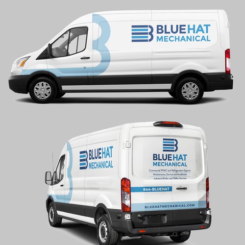 Understated Van Wrap Design Design by Rockyman