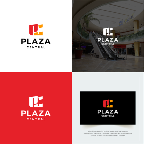 Logotipo Plaza Central Design by zen.logo