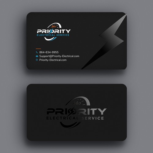 Mind Blowing Business Card for an Electrician Design by Xclusive16