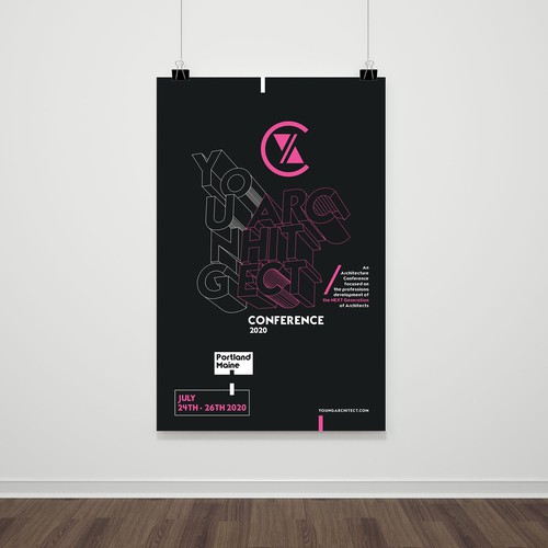 Poster Design for Millennial Architecture Conference Design by Adobian™