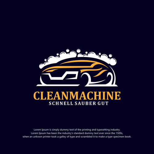 CleanMachine / Logo for Car and Plane Detailing Design by holidin