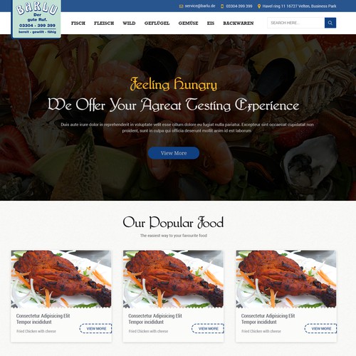 Web page design contest entry by New Look