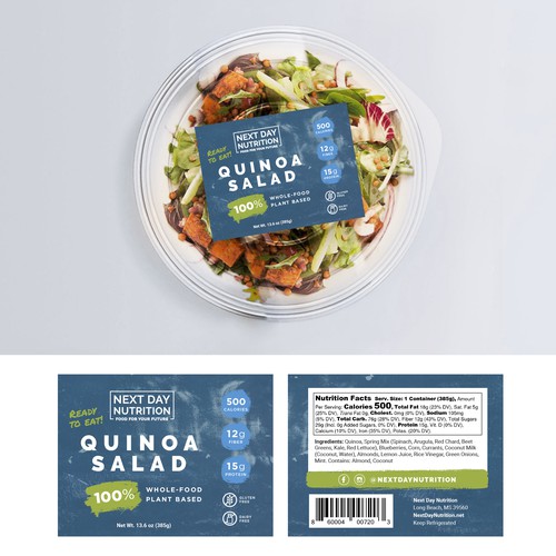 Plant-based food label design Design by Mz•SquirL