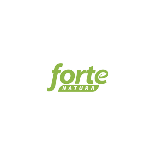 Forte Natura Logo that emphasizes on the word Forte (big) for natural health supplements Design by nicole.Ash