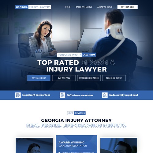 Landing page design contest entry by Webwooter™