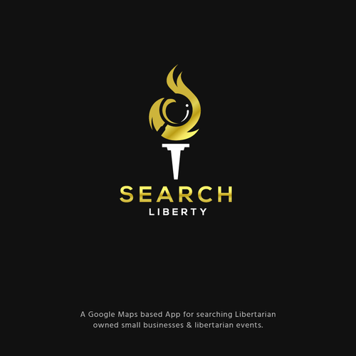 Sexy Techy Dark Modern Brand for Libertarians Design by jacondsign