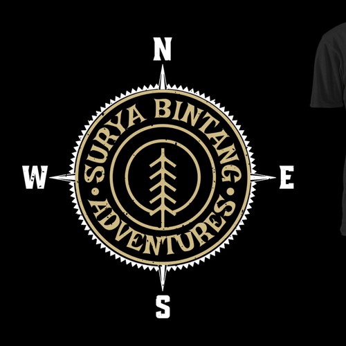 vintage bali jungle rafting Design by Sendisign