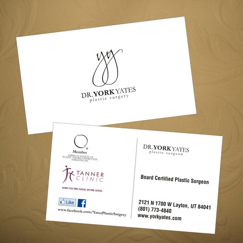Dr. York Yates Plastic Surgery - business card Design by Gaurav Matta