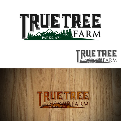 Organic logo for high elevation tree farm in Arizona. Design by Brainstorming_day