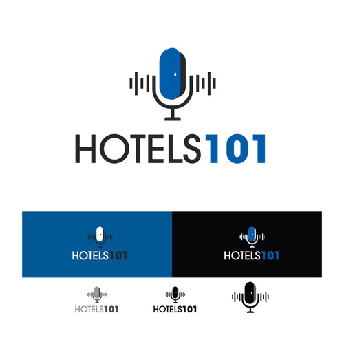 Create a logo for a podcast called - Hotels 101 - incorporate a hotel in the logo Design by sam_kalye