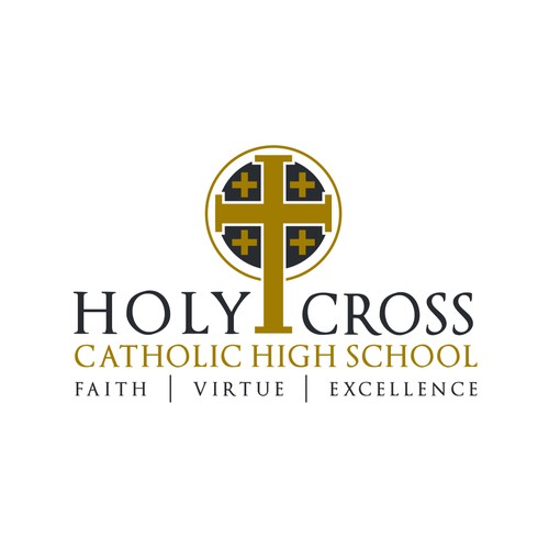 Holy Cross Catholic High School Logo Design 