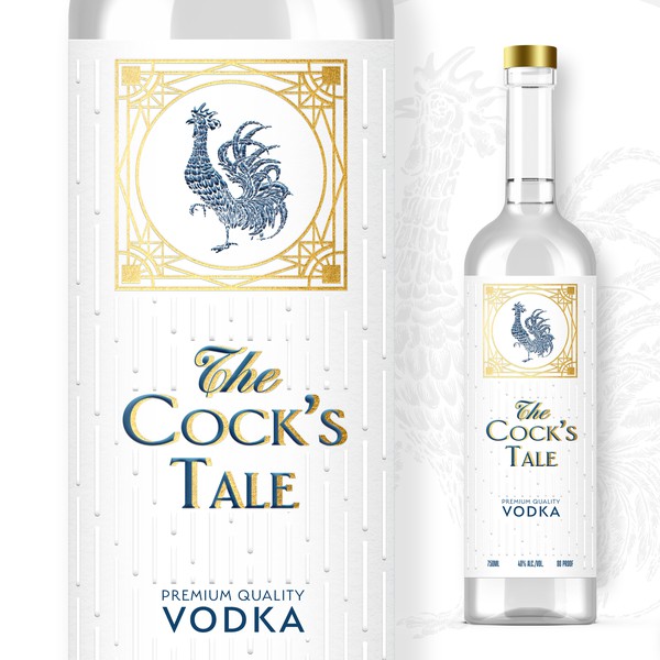 Premium Vodka label design