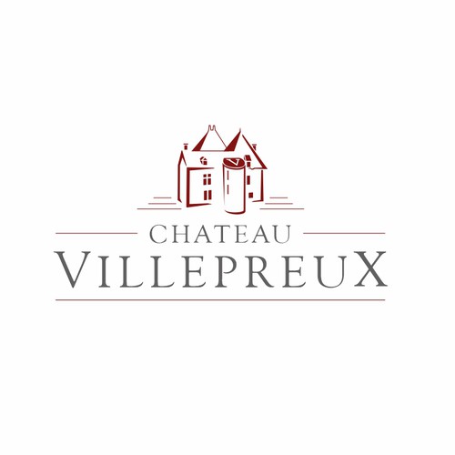 Modern new logo for French chateau and vineyard Design by Karen Faria