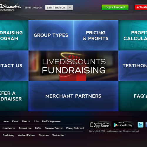 Website redesign for LiveDiscounts.com Design by Adam Halasz