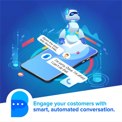 Banner for AI Chatbot Company Design by Graphics House