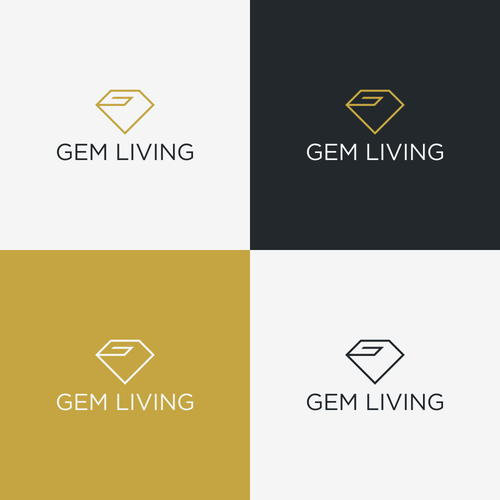 Geometrical, minimalist, modern brand design for Gem Living Design by bobbee_