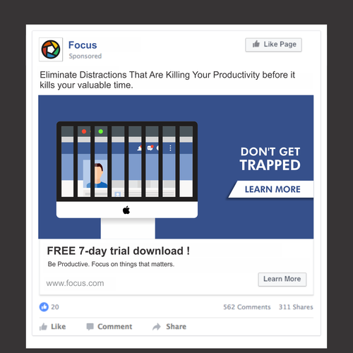 Focus Mac App Needs A Great Facebook Ad To Grow Business バナー