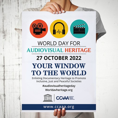 Poster Design for a worldwide audiovisual event Design von Xnine