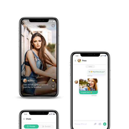 User friendly chat app Design by Nikhil.Y